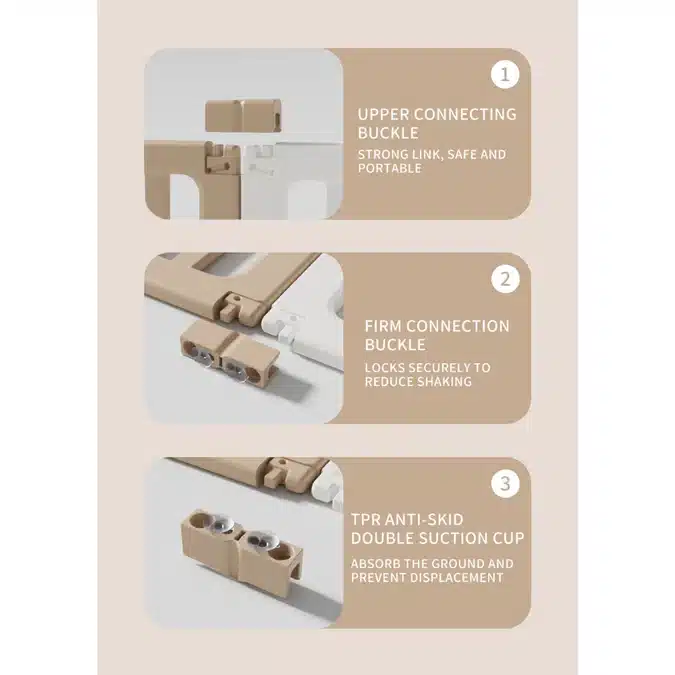 Bear Enclosure Kids Playpen with Basketball Hoop & Drawing Board 12pcs - Image 5