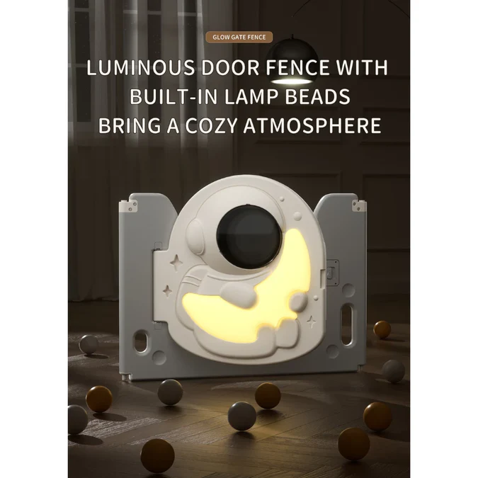 Astronaut Kids Playpen Set Large - Swing, Slide & Basketball Hoop - Image 5