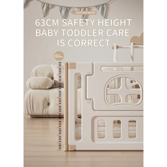 Bear Enclosure Kids Playpen Set 11pcs-slide, Swing & More - Image 7