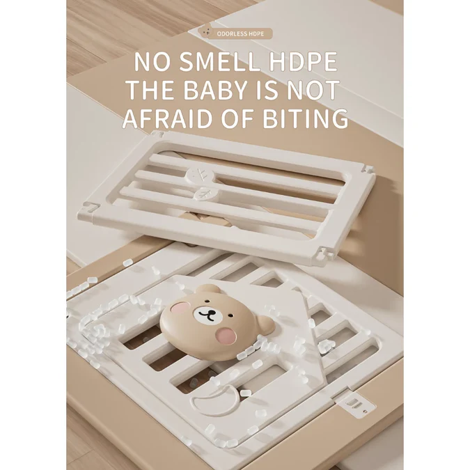 Bear Enclosure Kids Playpen Set 11pcs-slide, Swing & More - Image 5