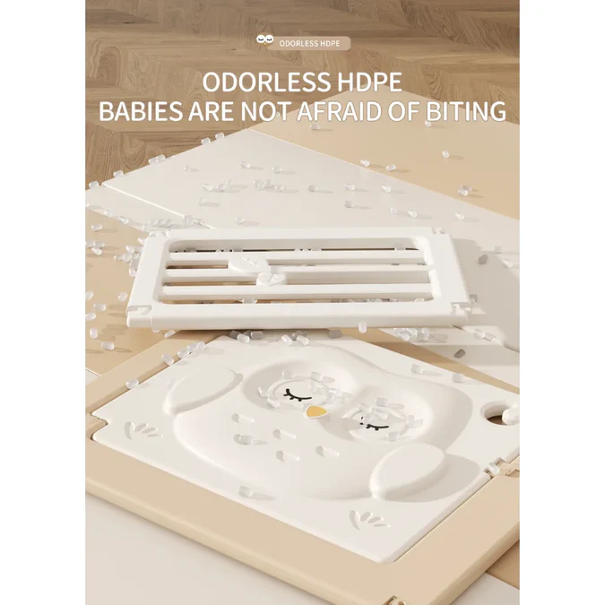 Kids Playpen New Owl Design With Basketball Hoop & Drawing Board - Image 7