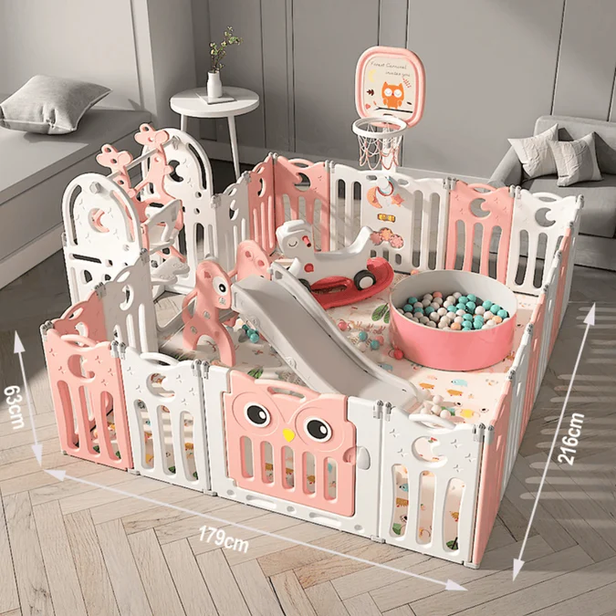 owl-design-baby-playpen-slide-swing-rocking-horse-ball-pool-and-more-kiwibargain-3